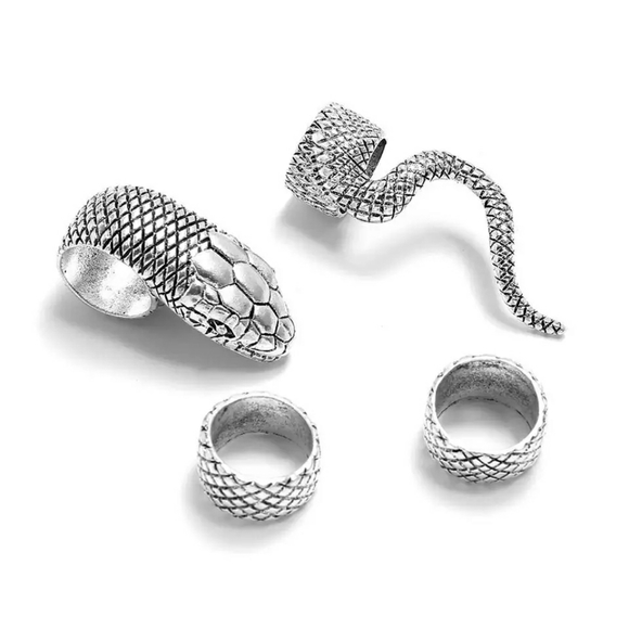 Serpentine Snake Ring Set - Picture 1 of 6